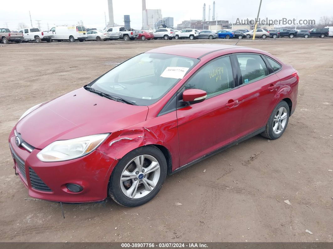 2014 Ford Focus Se Красный vin: 1FADP3F25EL441772