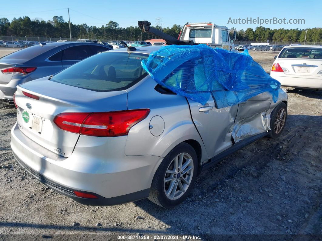 2015 Ford Focus Se Silver vin: 1FADP3F25FL233991