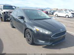 2016 Ford Focus Se Black vin: 1FADP3F25GL221440