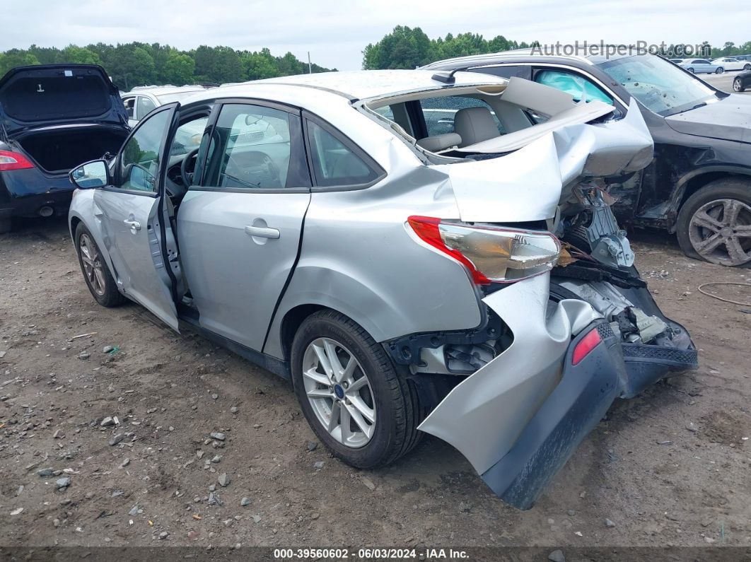 2016 Ford Focus Se Silver vin: 1FADP3F25GL342730