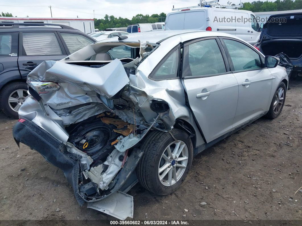 2016 Ford Focus Se Silver vin: 1FADP3F25GL342730