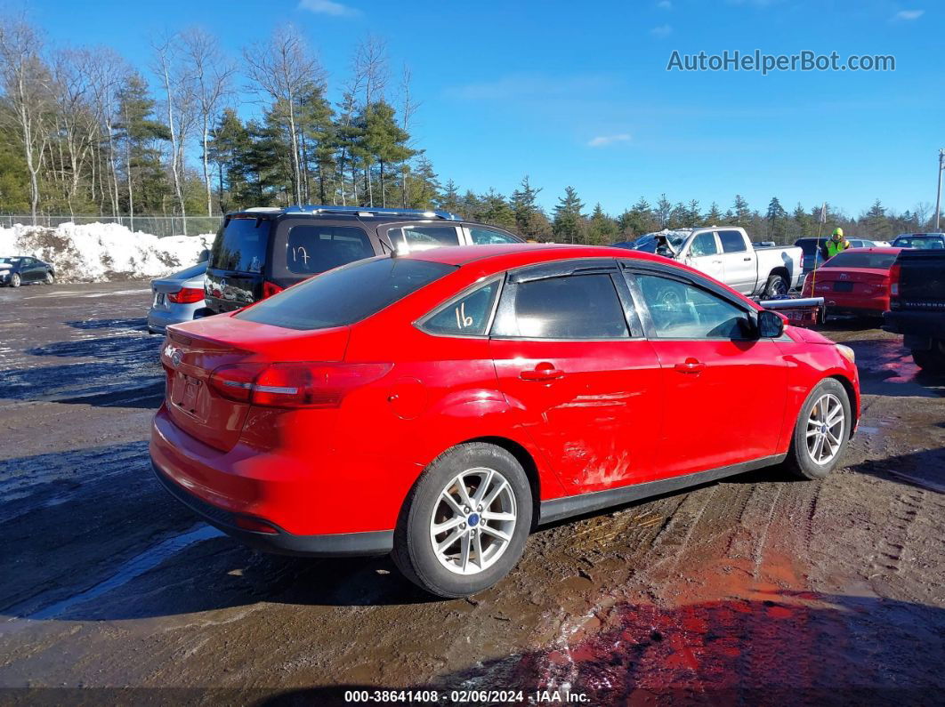 2017 Ford Focus Se Красный vin: 1FADP3F25HL259624