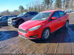 2017 Ford Focus Se Red vin: 1FADP3F25HL259624