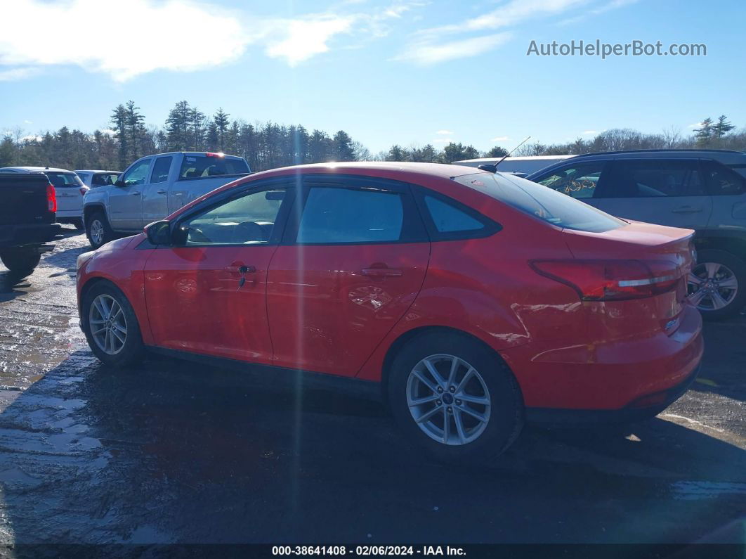 2017 Ford Focus Se Red vin: 1FADP3F25HL259624