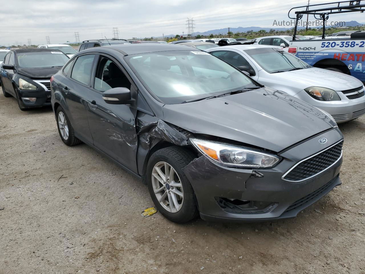 2017 Ford Focus Se Charcoal vin: 1FADP3F25HL315545