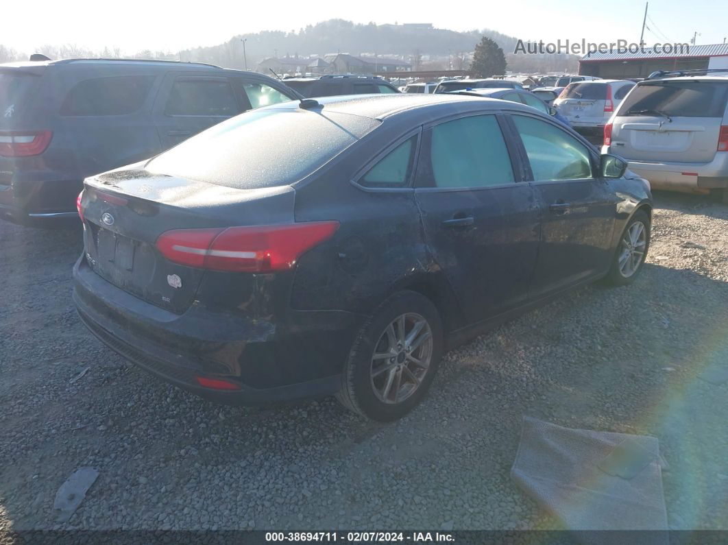 2017 Ford Focus Se Black vin: 1FADP3F25HL323774