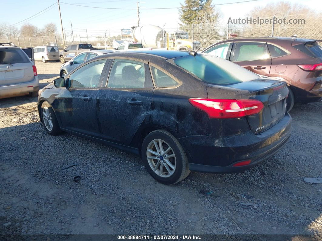 2017 Ford Focus Se Black vin: 1FADP3F25HL323774