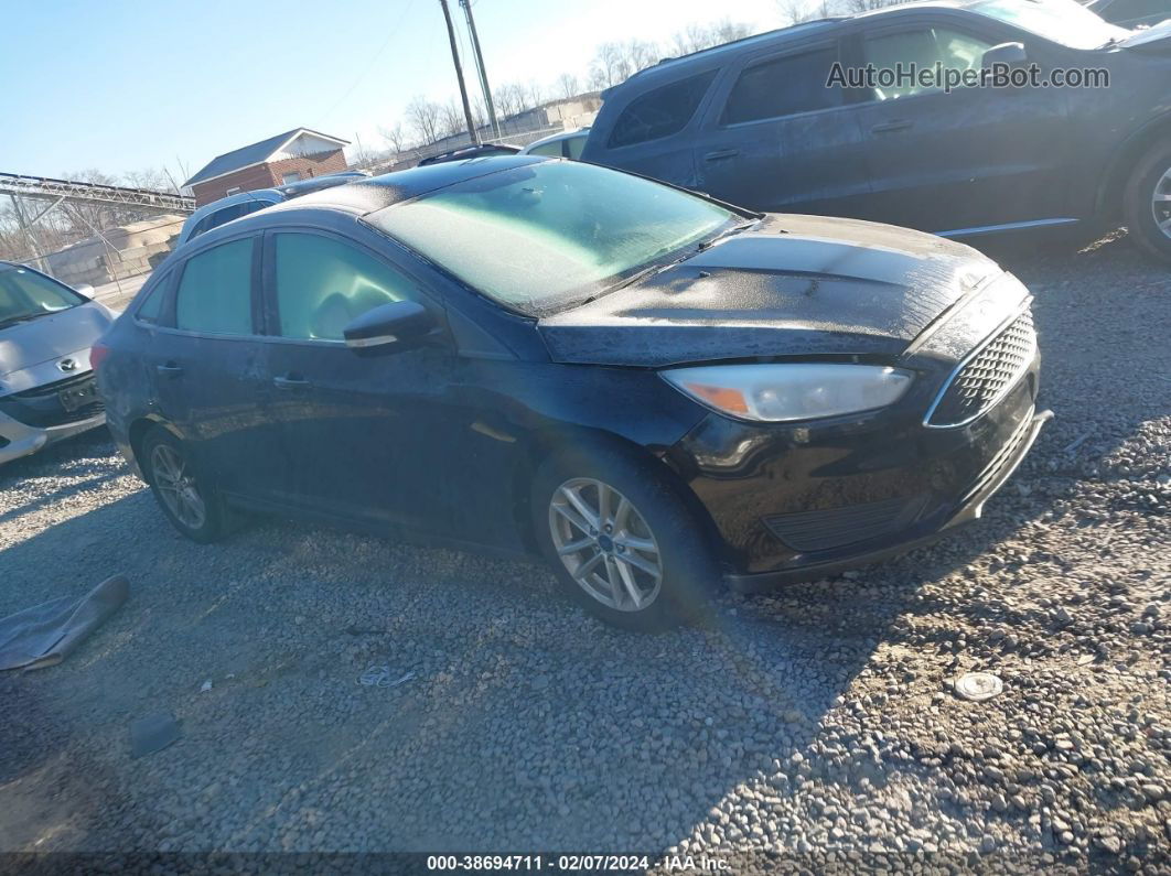 2017 Ford Focus Se Black vin: 1FADP3F25HL323774