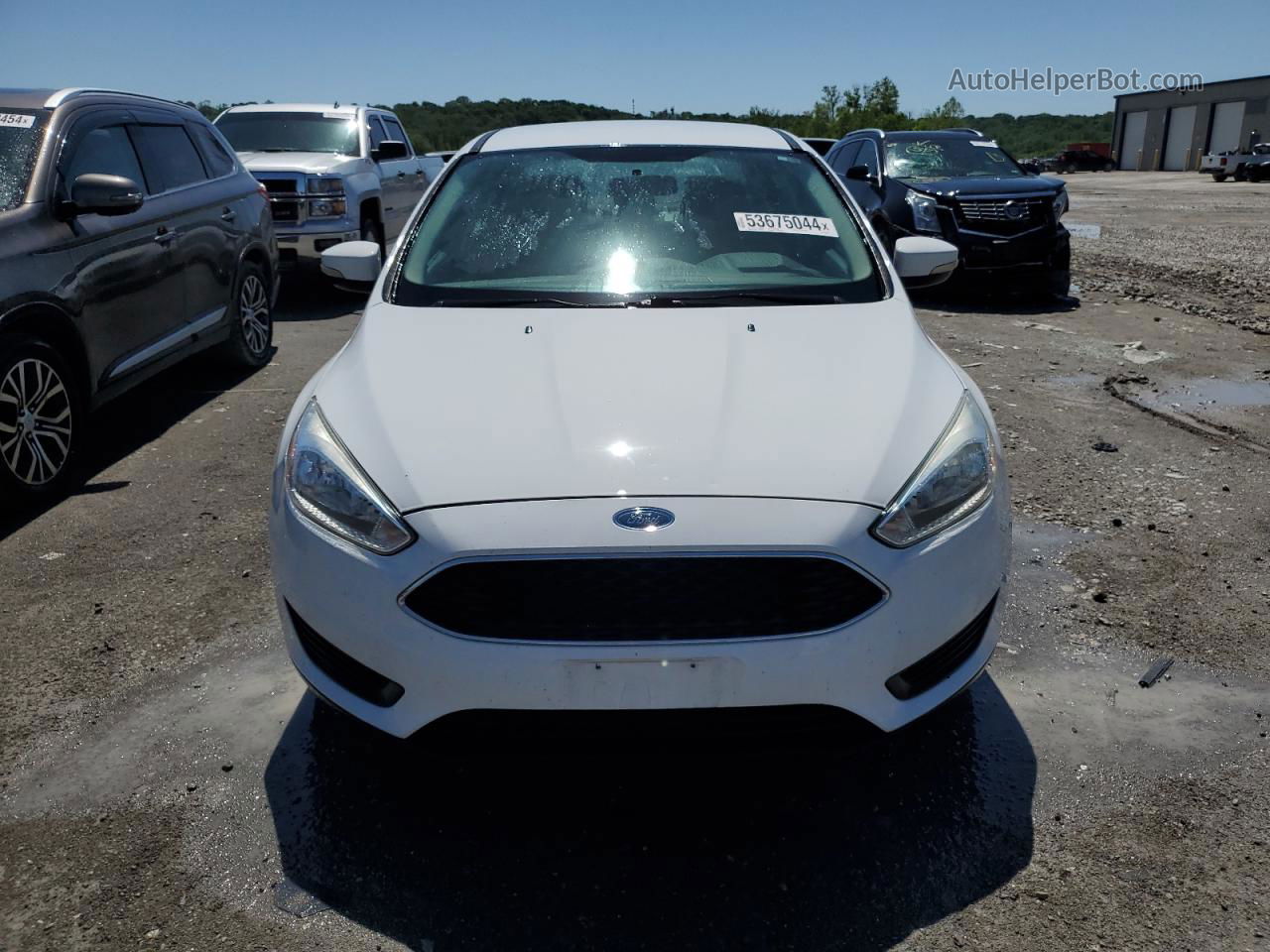 2017 Ford Focus Se White vin: 1FADP3F25HL342924