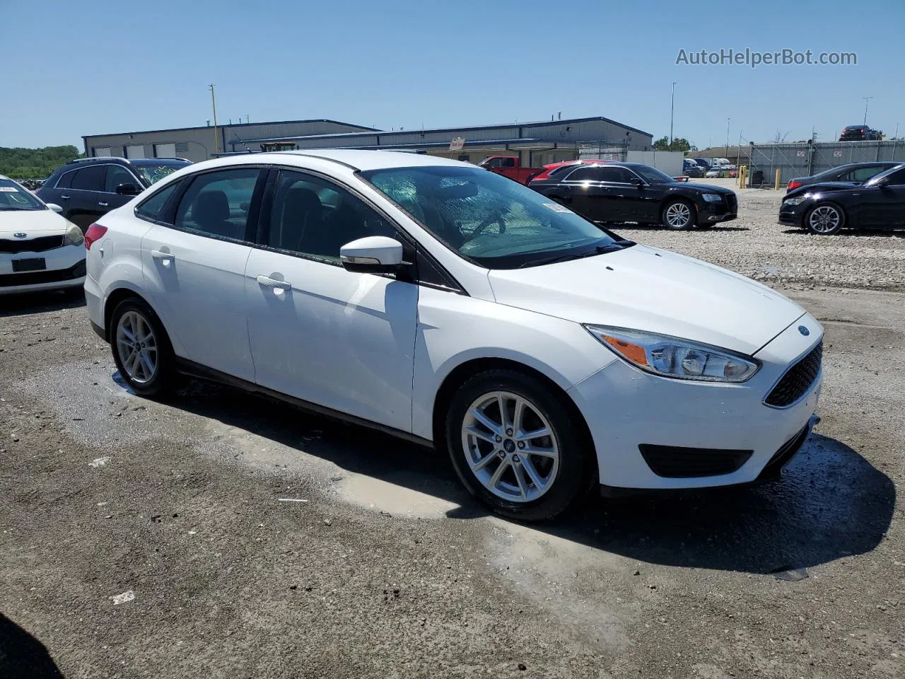 2017 Ford Focus Se White vin: 1FADP3F25HL342924