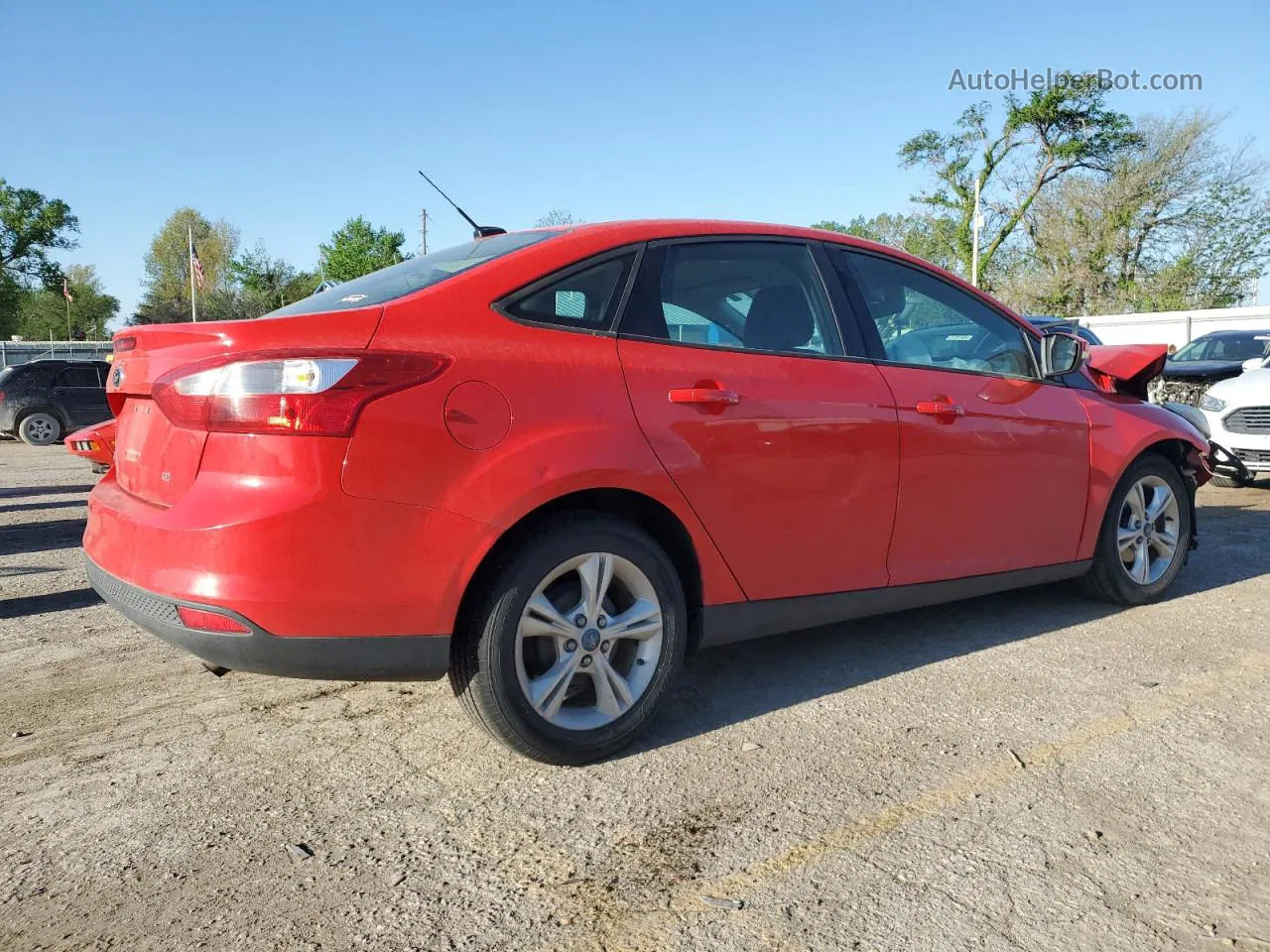 2013 Ford Focus Se Red vin: 1FADP3F26DL103585