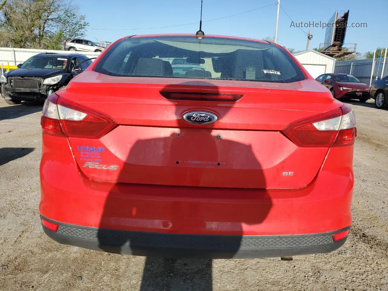 2013 Ford Focus Se Красный vin: 1FADP3F26DL103585