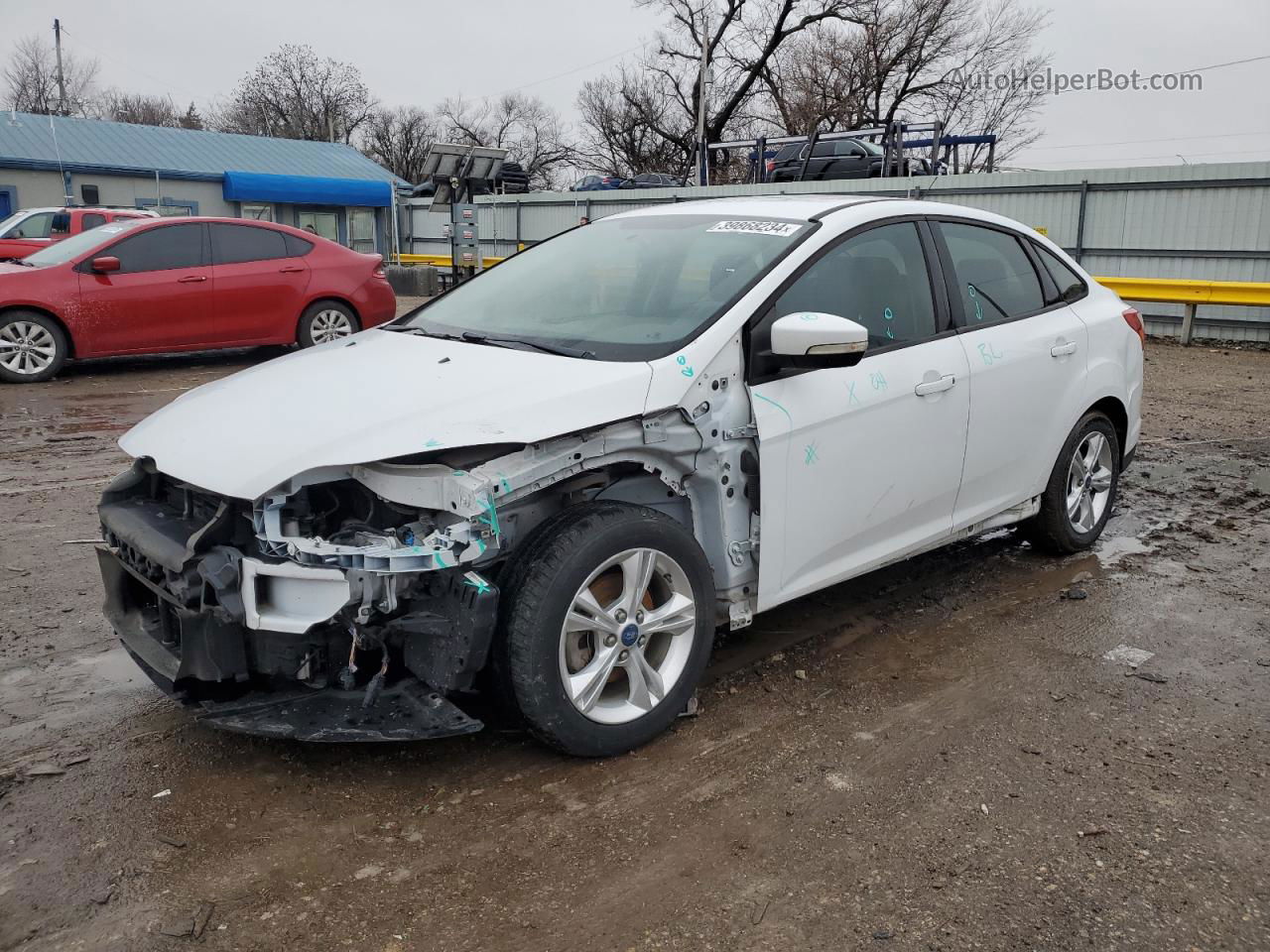 2013 Ford Focus Se White vin: 1FADP3F26DL107202