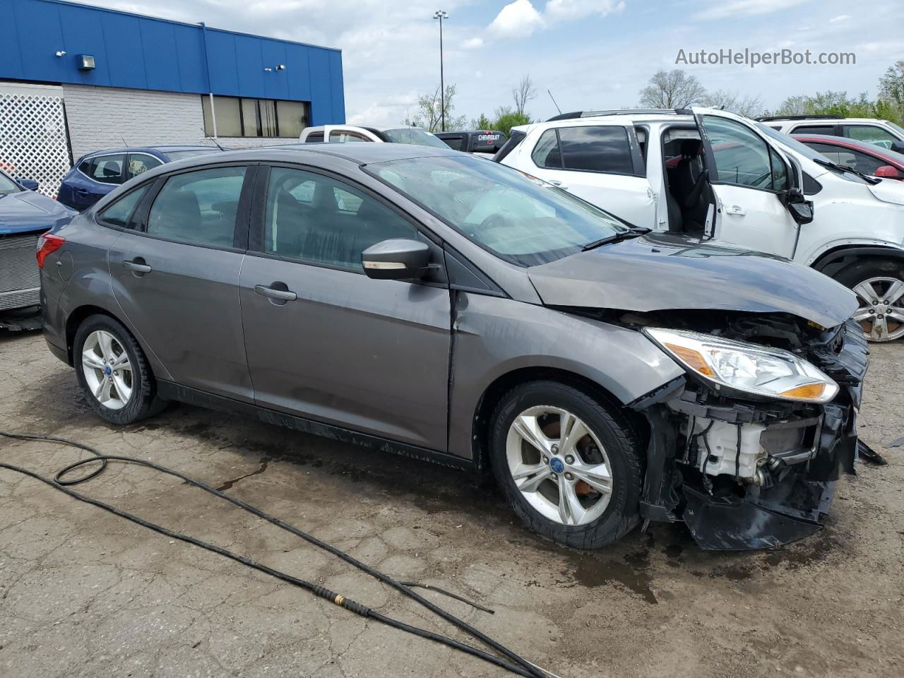 2013 Ford Focus Se Gray vin: 1FADP3F26DL141804