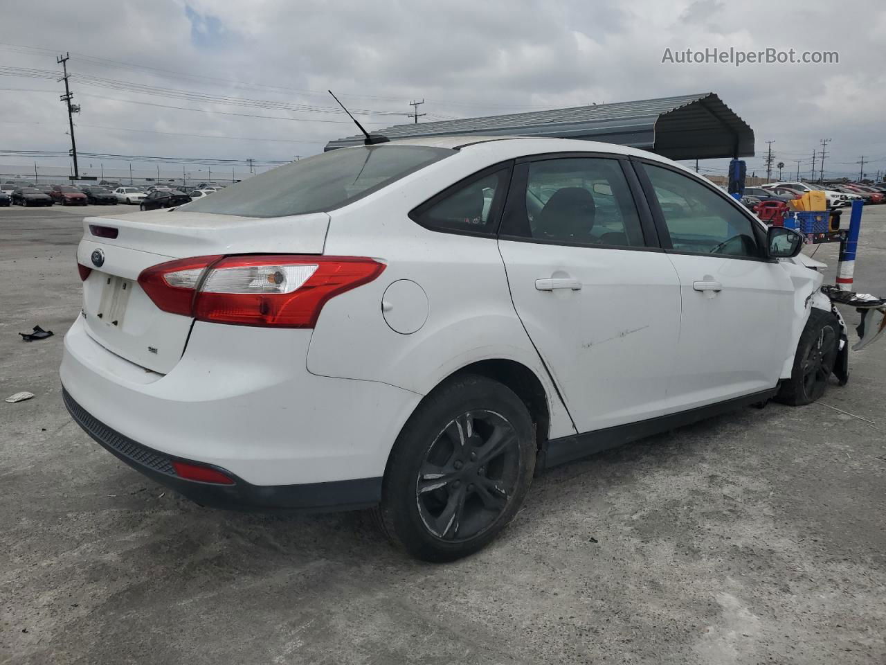 2013 Ford Focus Se White vin: 1FADP3F26DL153743