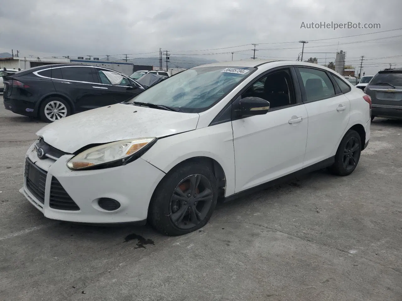 2013 Ford Focus Se White vin: 1FADP3F26DL153743