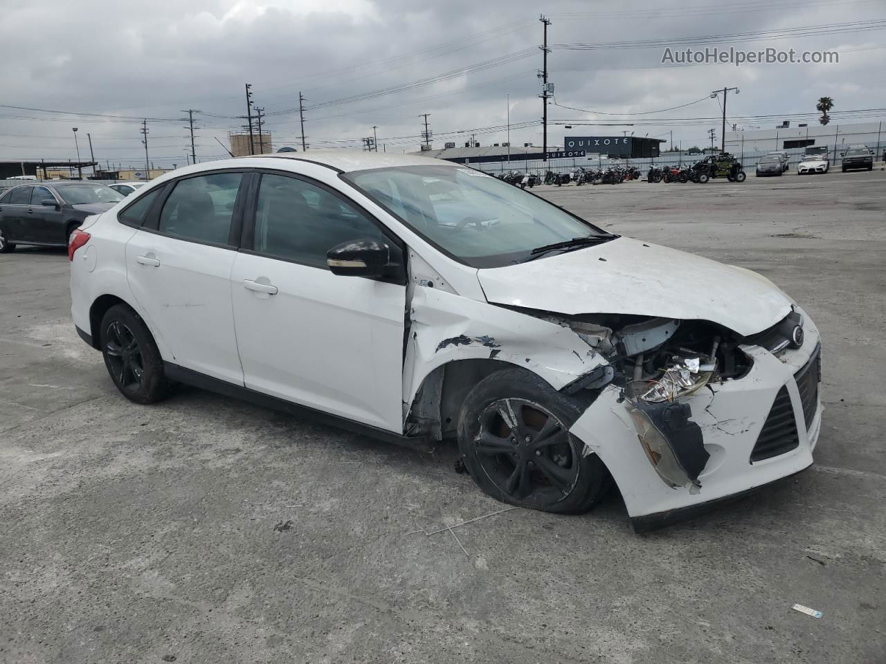 2013 Ford Focus Se White vin: 1FADP3F26DL153743