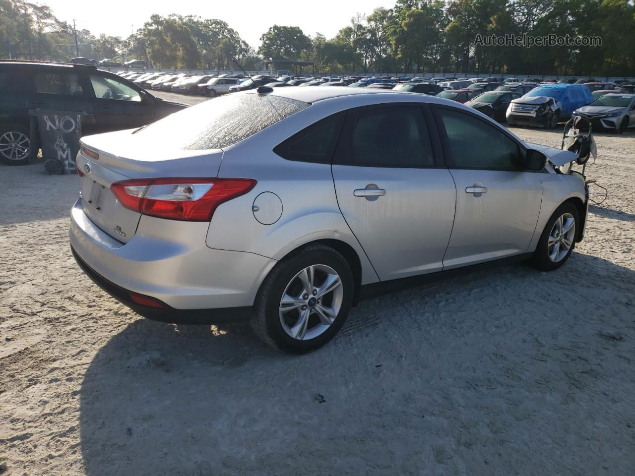 2013 Ford Focus Se Silver vin: 1FADP3F26DL207932