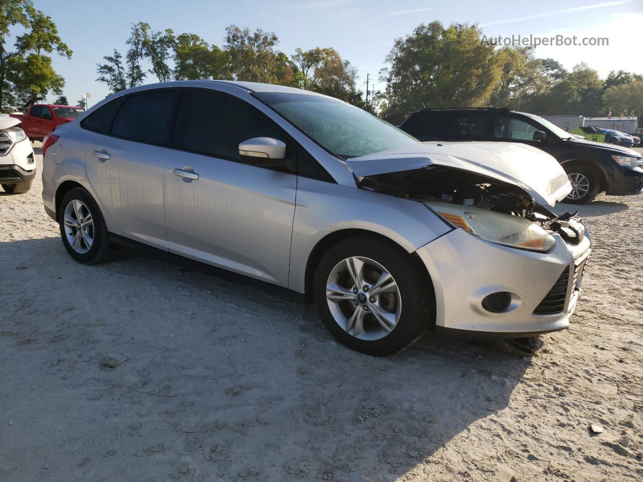 2013 Ford Focus Se Silver vin: 1FADP3F26DL207932