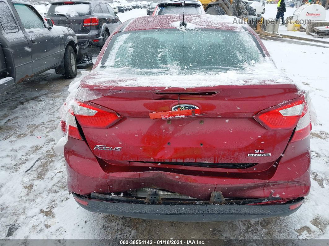 2013 Ford Focus Se Red vin: 1FADP3F26DL218767