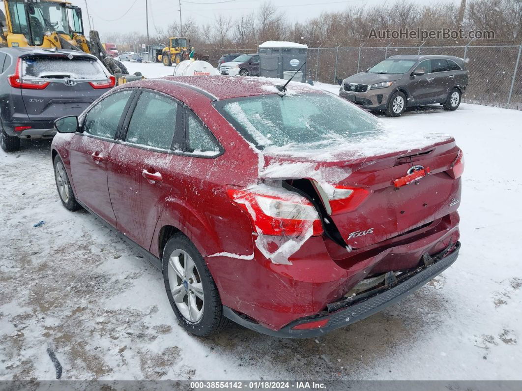 2013 Ford Focus Se Red vin: 1FADP3F26DL218767