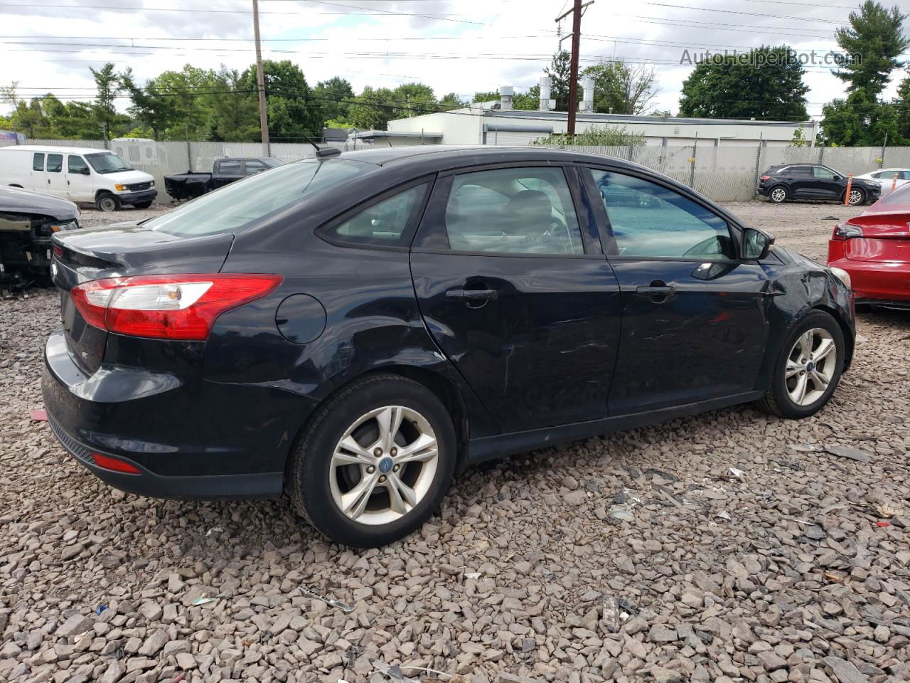 2013 Ford Focus Se Black vin: 1FADP3F26DL224715