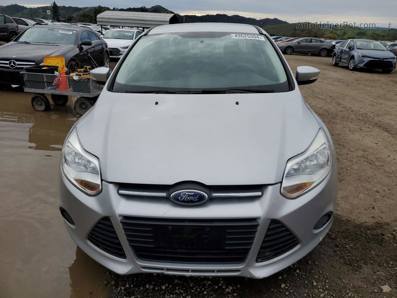 2013 Ford Focus Se Серебряный vin: 1FADP3F26DL227226