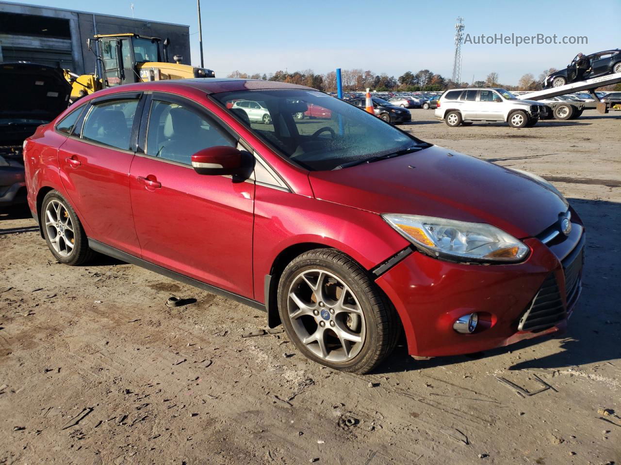 2013 Ford Focus Se Red vin: 1FADP3F26DL231647