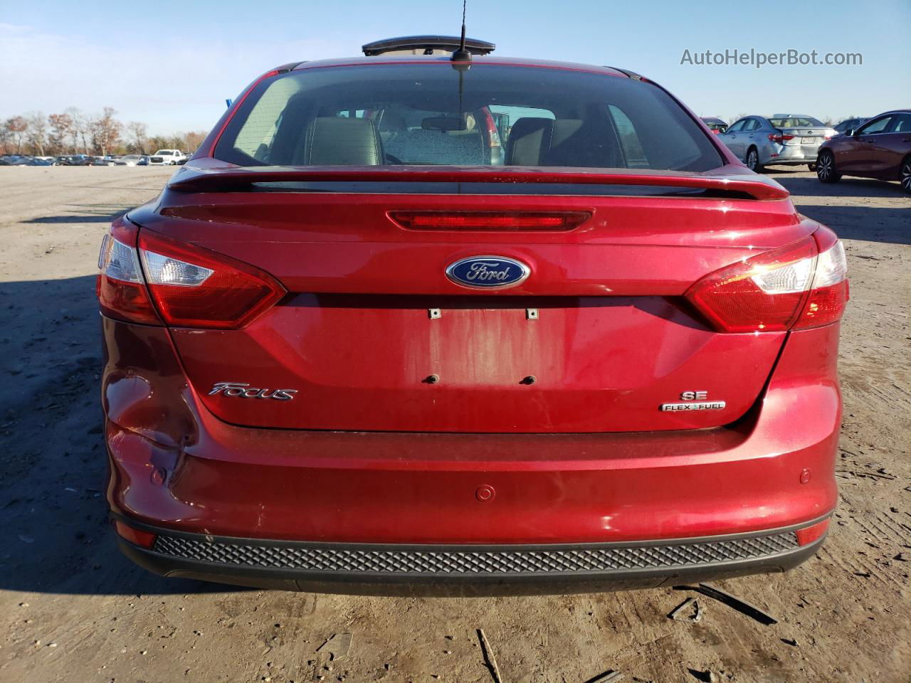 2013 Ford Focus Se Red vin: 1FADP3F26DL231647