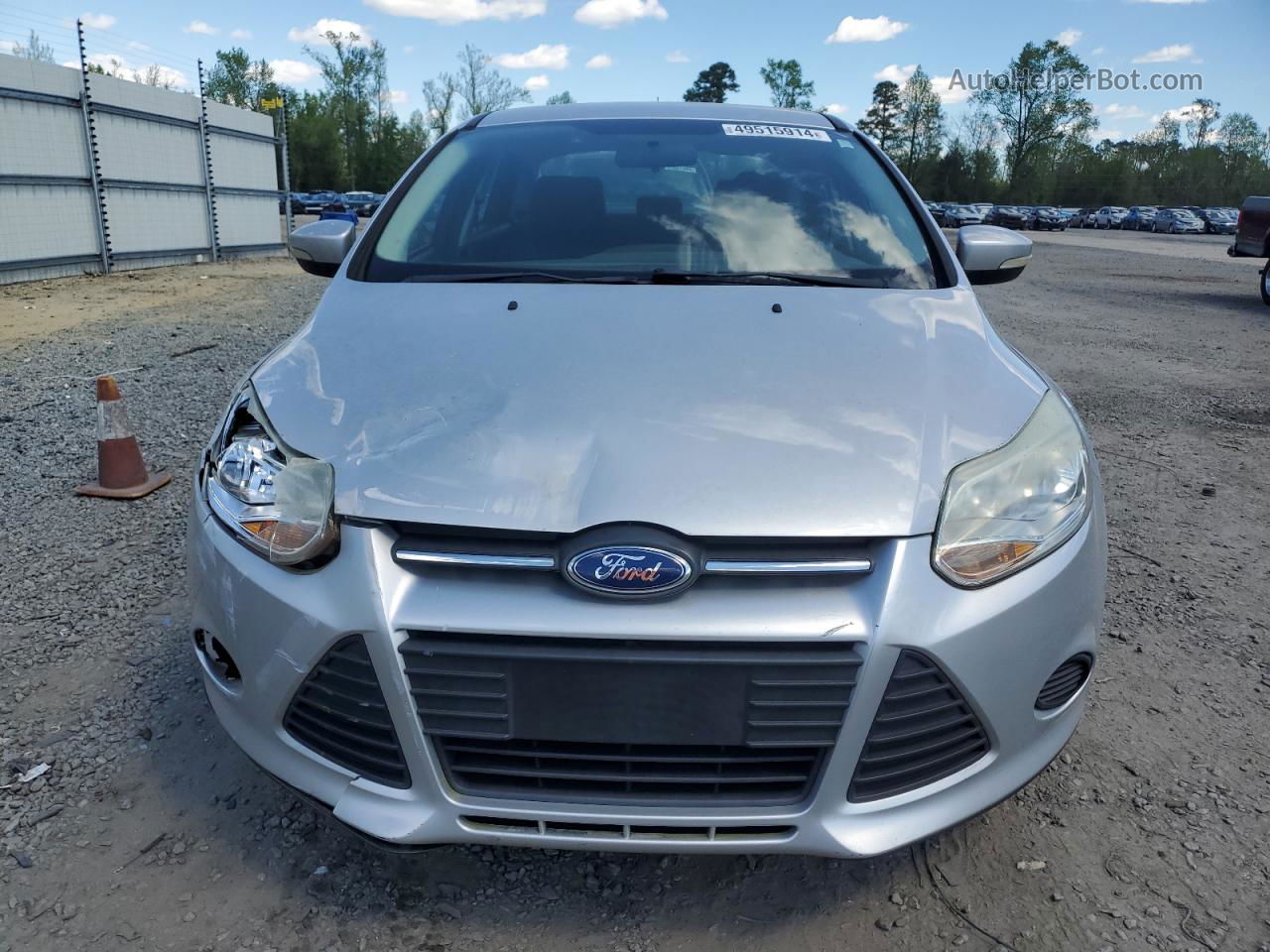 2013 Ford Focus Se Silver vin: 1FADP3F26DL259478