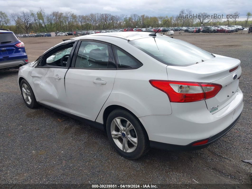 2013 Ford Focus Se White vin: 1FADP3F26DL275969