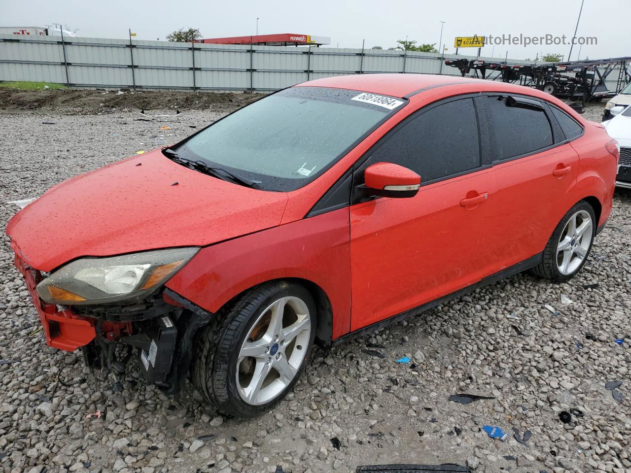 2013 Ford Focus Se Red vin: 1FADP3F26DL296000