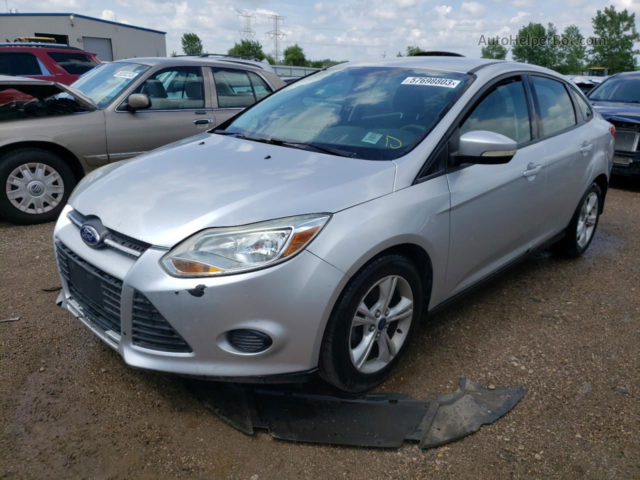 2013 Ford Focus Se Silver vin: 1FADP3F26DL313328