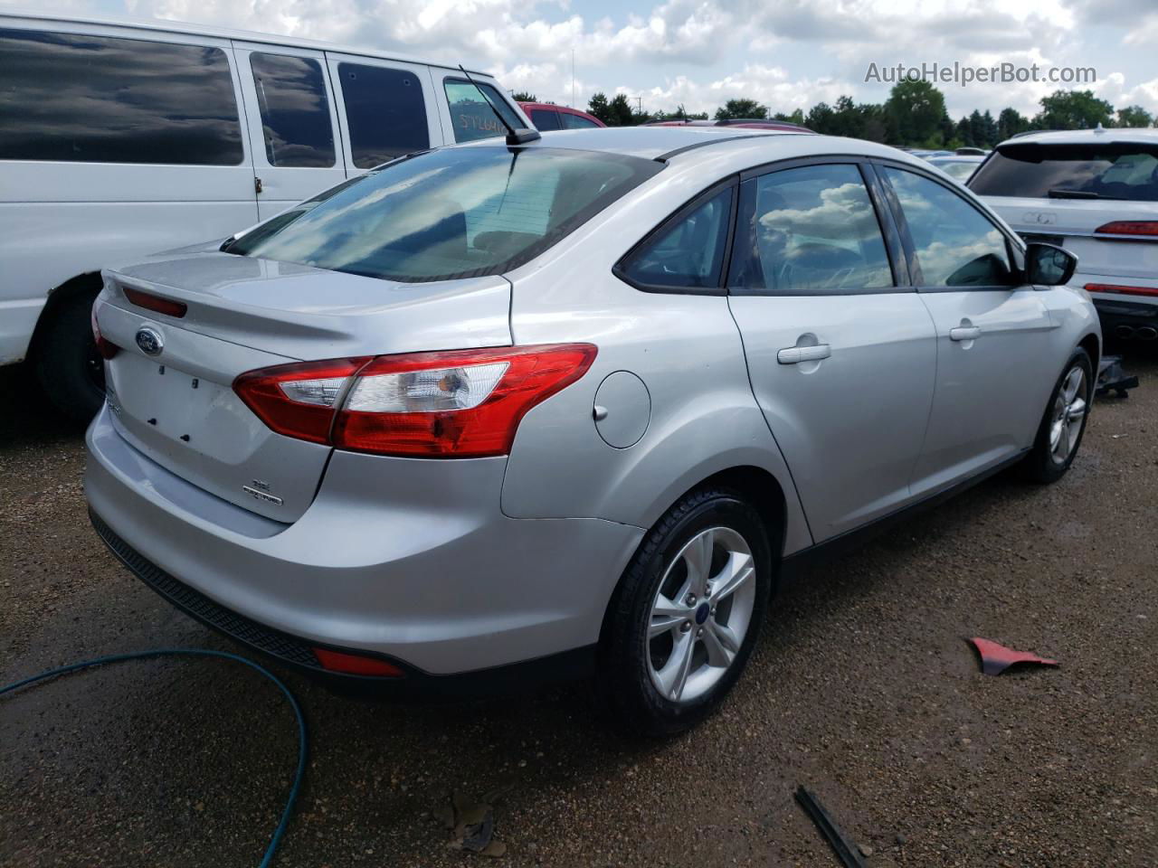 2013 Ford Focus Se Silver vin: 1FADP3F26DL313328