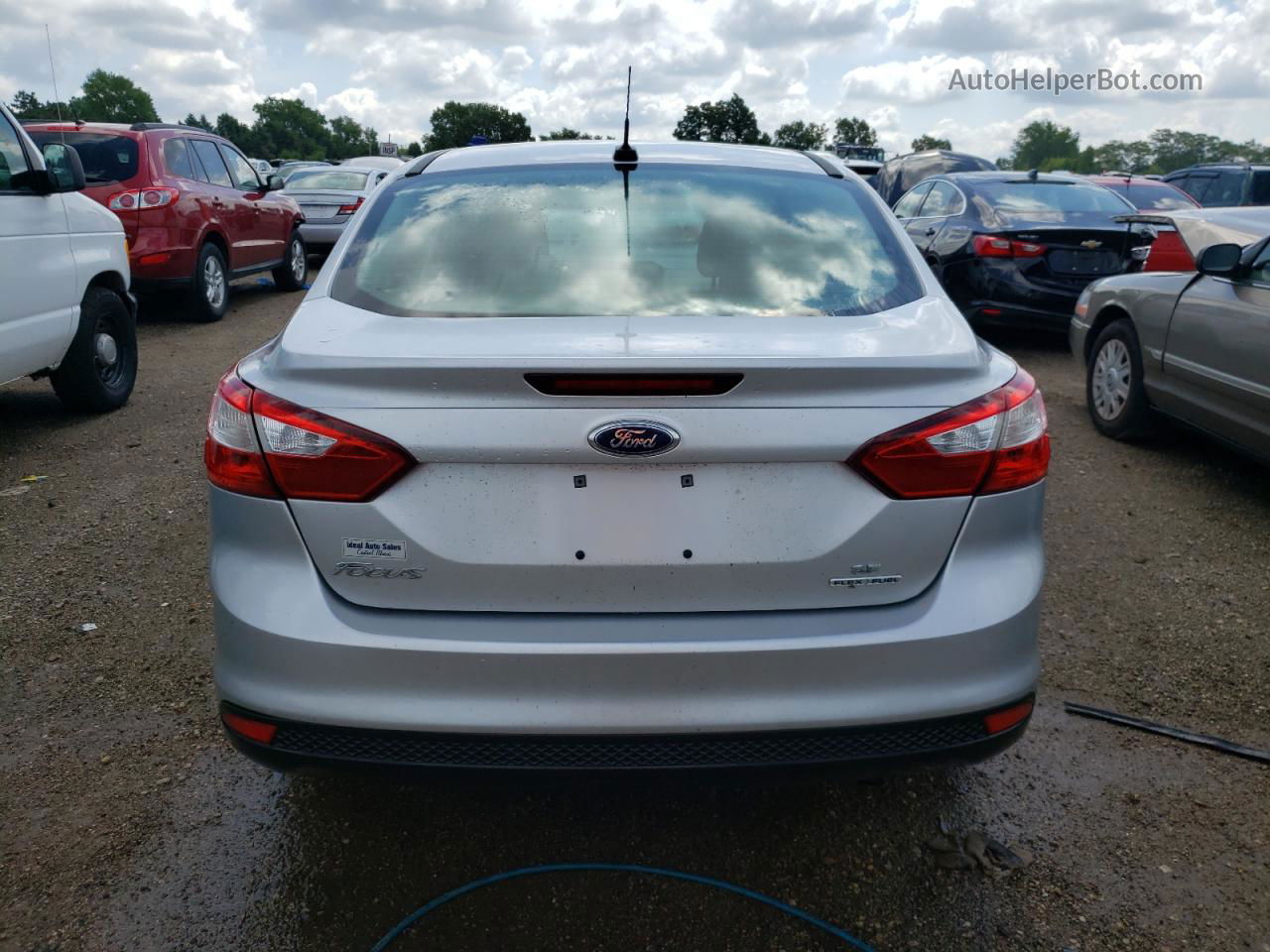 2013 Ford Focus Se Серебряный vin: 1FADP3F26DL313328