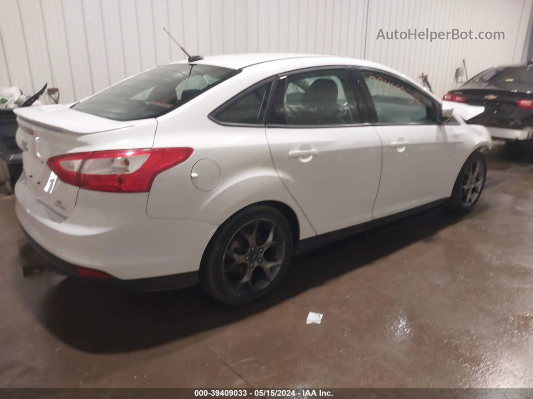 2013 Ford Focus Se White vin: 1FADP3F26DL320134