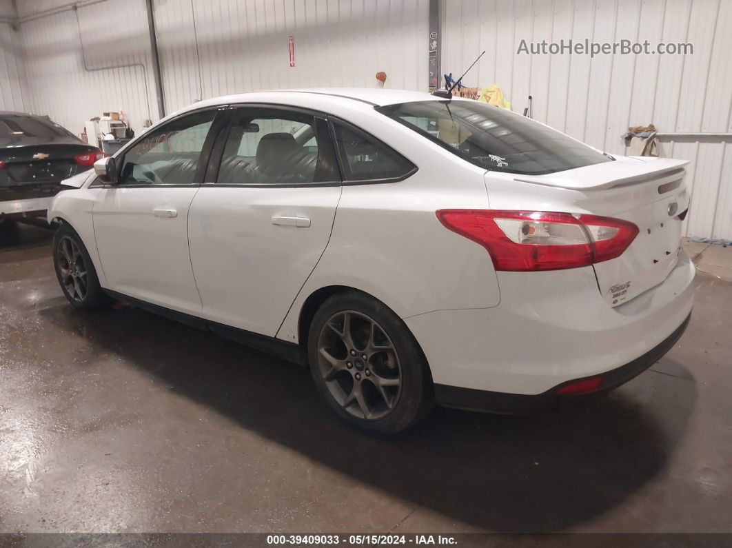 2013 Ford Focus Se White vin: 1FADP3F26DL320134