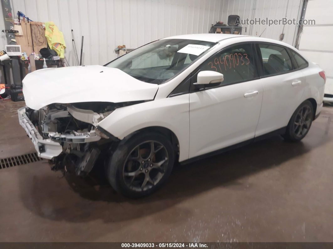 2013 Ford Focus Se White vin: 1FADP3F26DL320134