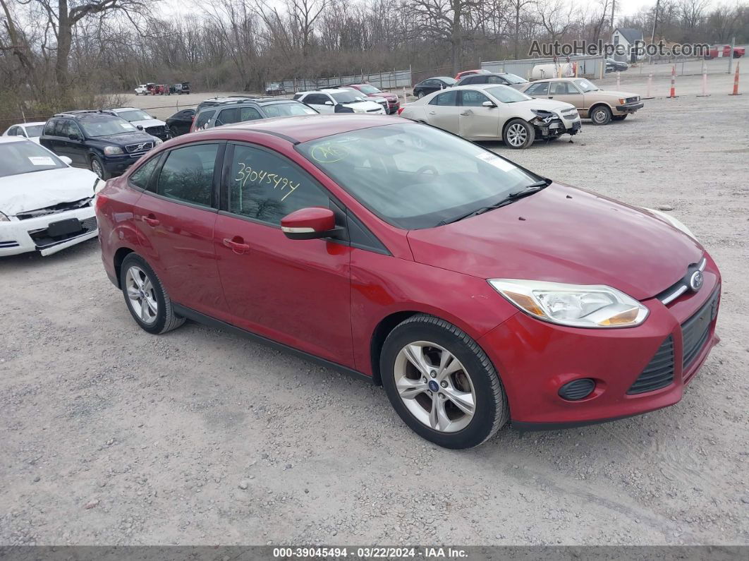 2013 Ford Focus Se Красный vin: 1FADP3F26DL361170