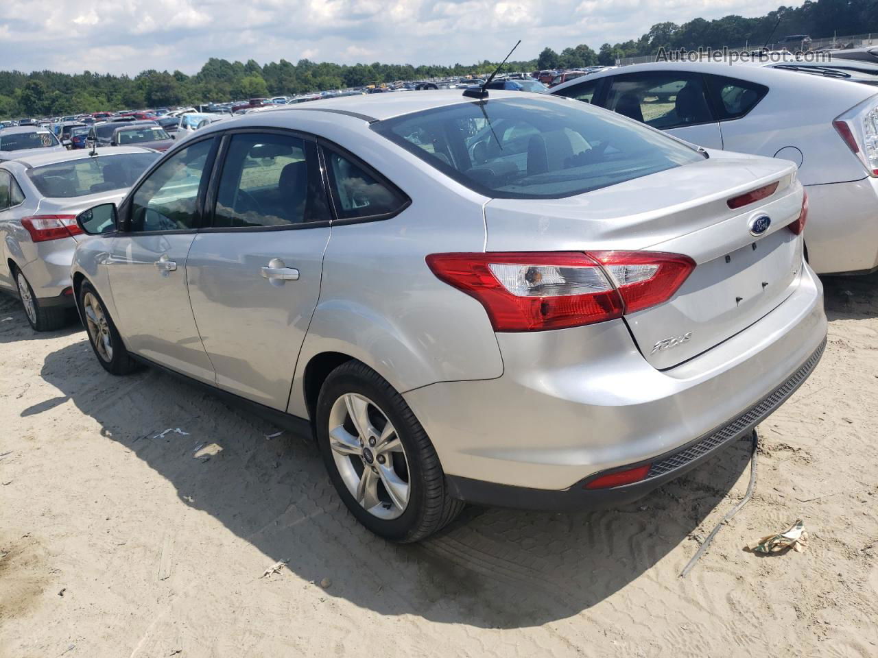 2013 Ford Focus Se Silver vin: 1FADP3F26DL370158