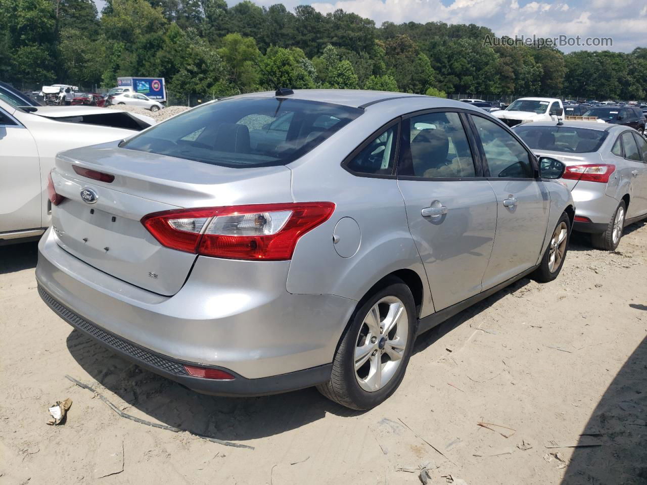 2013 Ford Focus Se Silver vin: 1FADP3F26DL370158