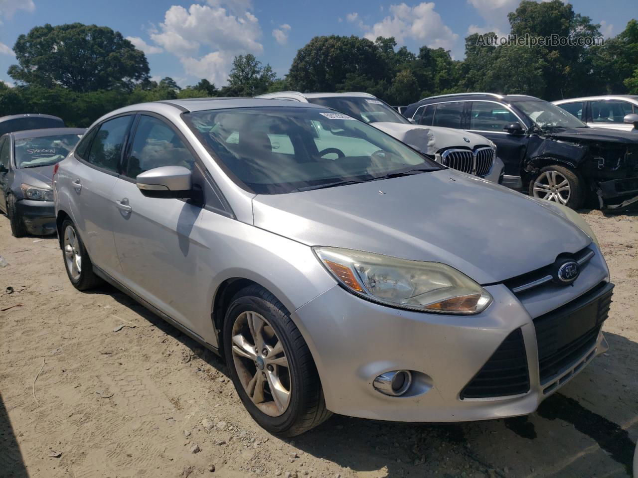 2013 Ford Focus Se Silver vin: 1FADP3F26DL370158