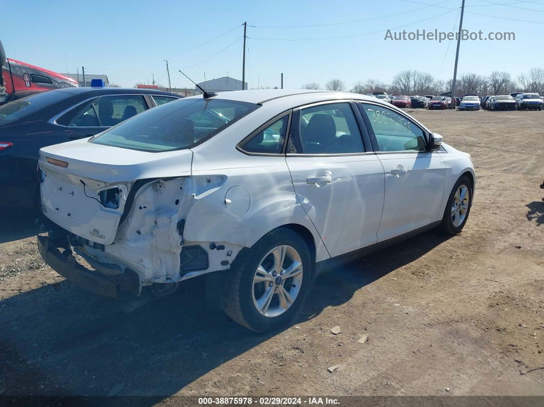 2014 Ford Focus Se White vin: 1FADP3F26EL159883