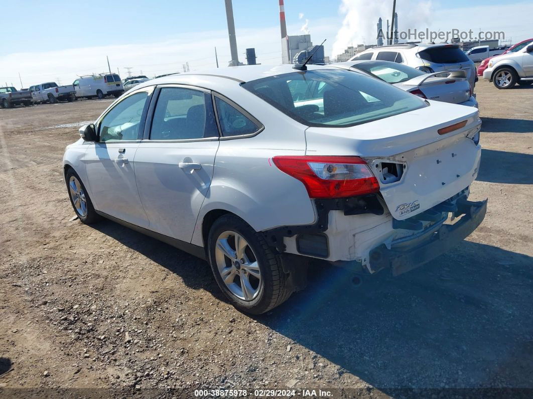 2014 Ford Focus Se White vin: 1FADP3F26EL159883