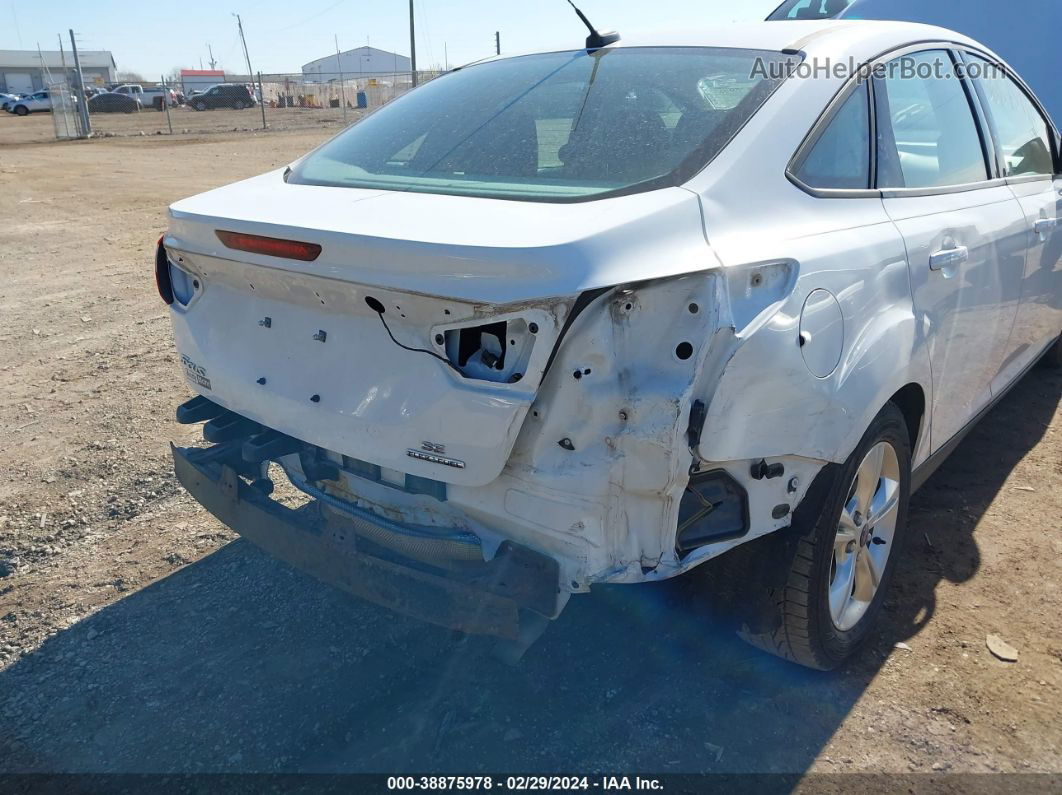 2014 Ford Focus Se White vin: 1FADP3F26EL159883