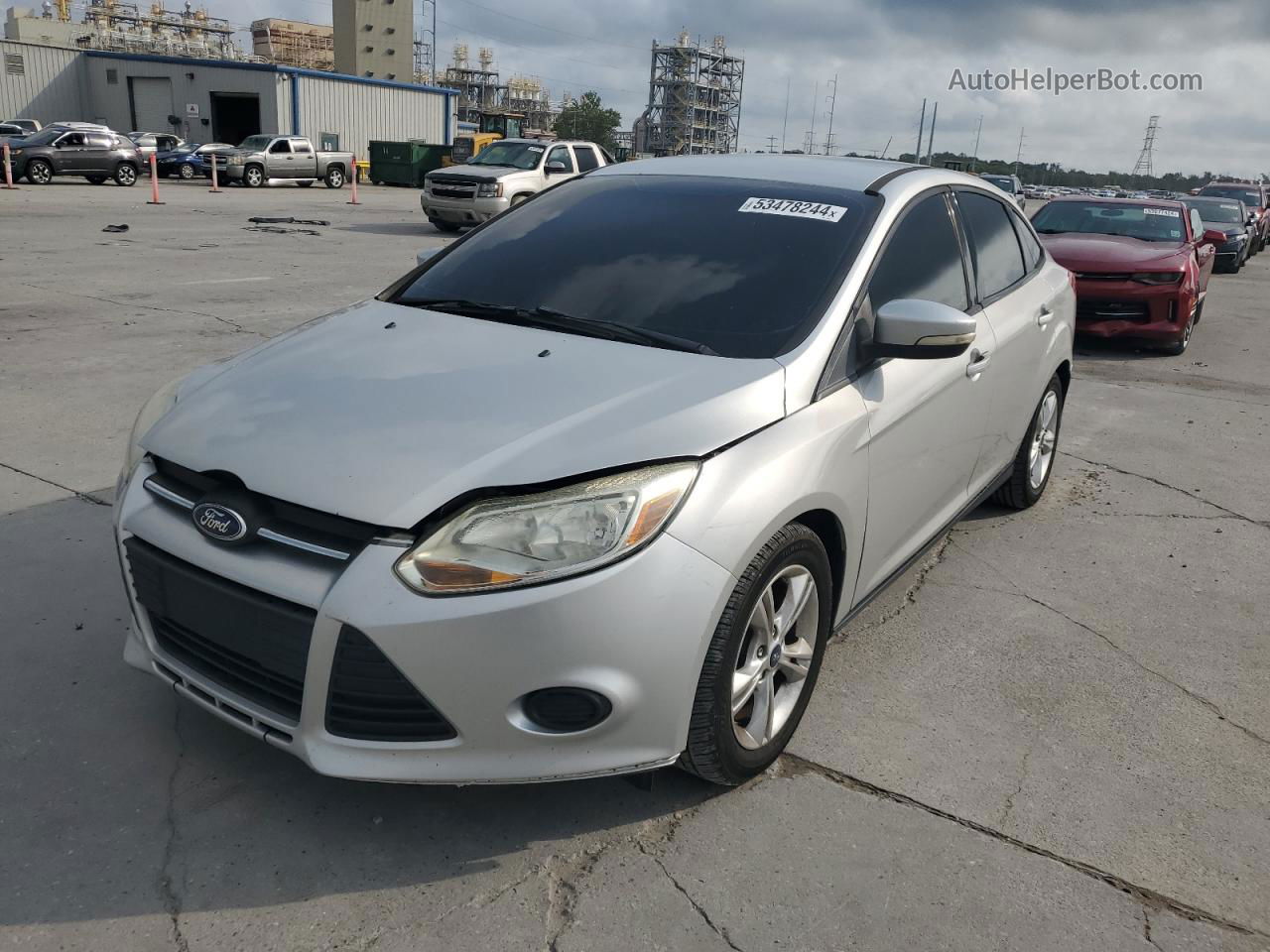 2014 Ford Focus Se Silver vin: 1FADP3F26EL165635