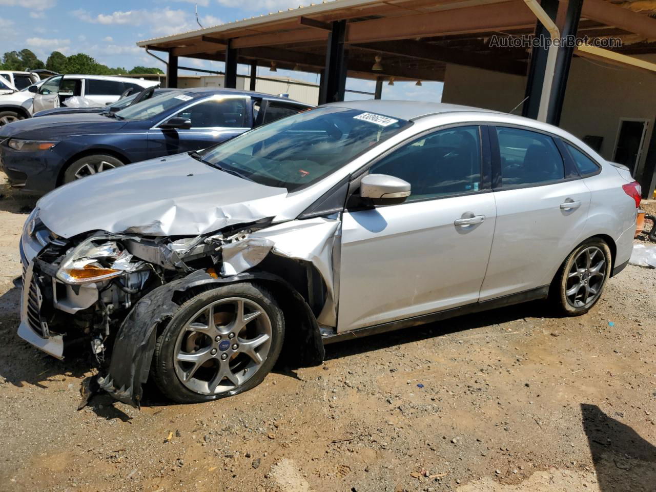 2014 Ford Focus Se Silver vin: 1FADP3F26EL196514