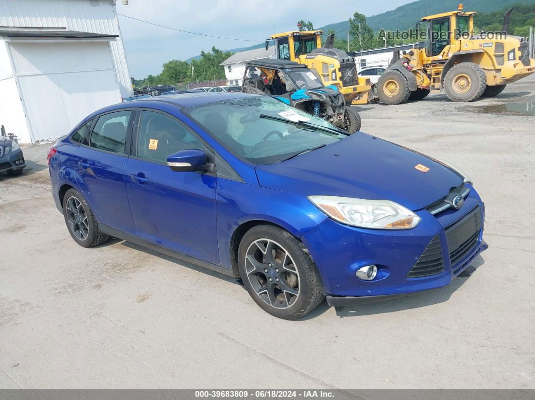 2014 Ford Focus Se Blue vin: 1FADP3F26EL222979