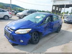 2014 Ford Focus Se Blue vin: 1FADP3F26EL222979