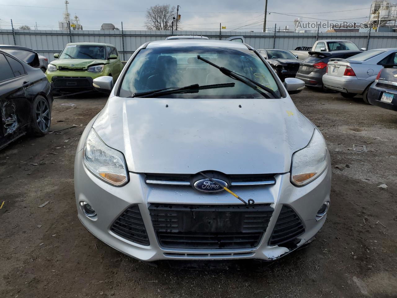 2014 Ford Focus Se Silver vin: 1FADP3F26EL235750